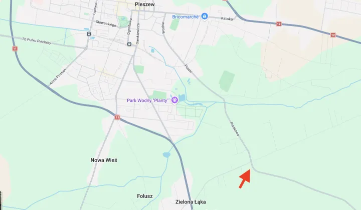 Działka rolno-budowlana Zielona Łąka, ul. Długa
