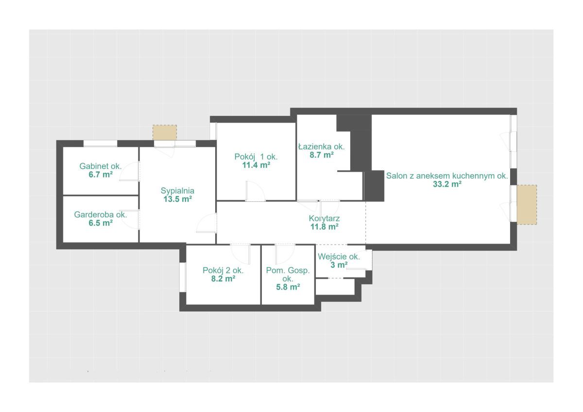 Mieszkanie 4-pokojowe Poznań Wilda, ul. św. Czesława. Zdjęcie 20