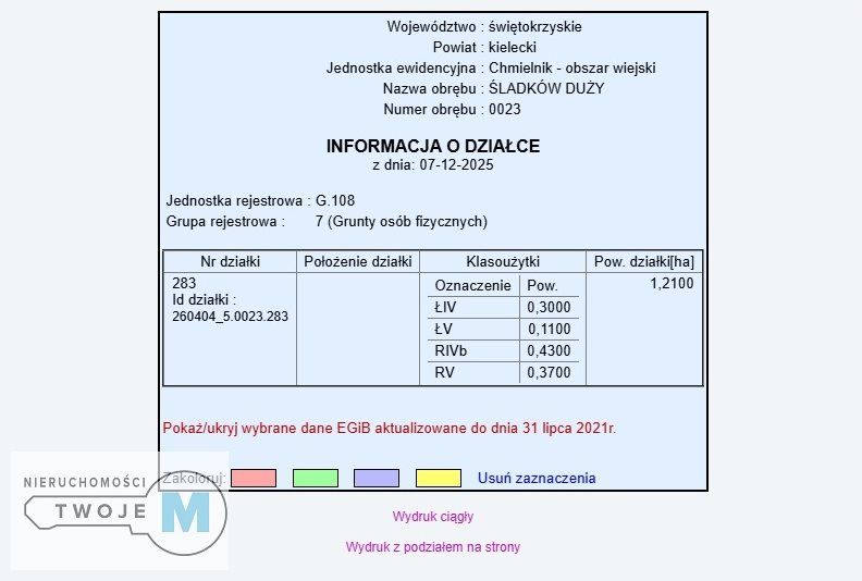 Działka rolna Śladków Duży. Zdjęcie 6