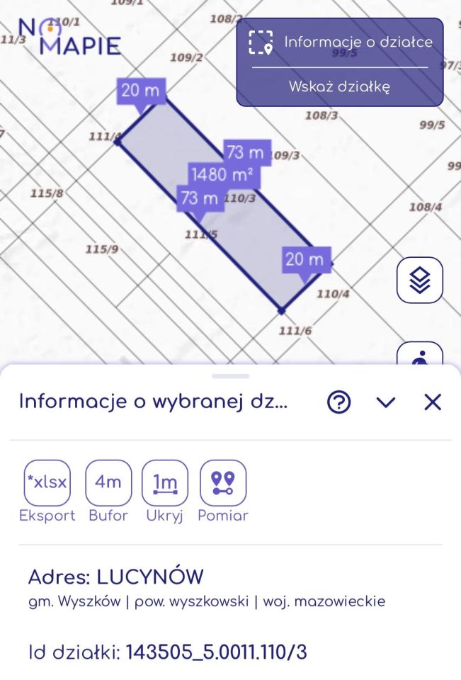 Działka budowlana Lucynów, ul. Prusa / szkolna. Zdjęcie 8