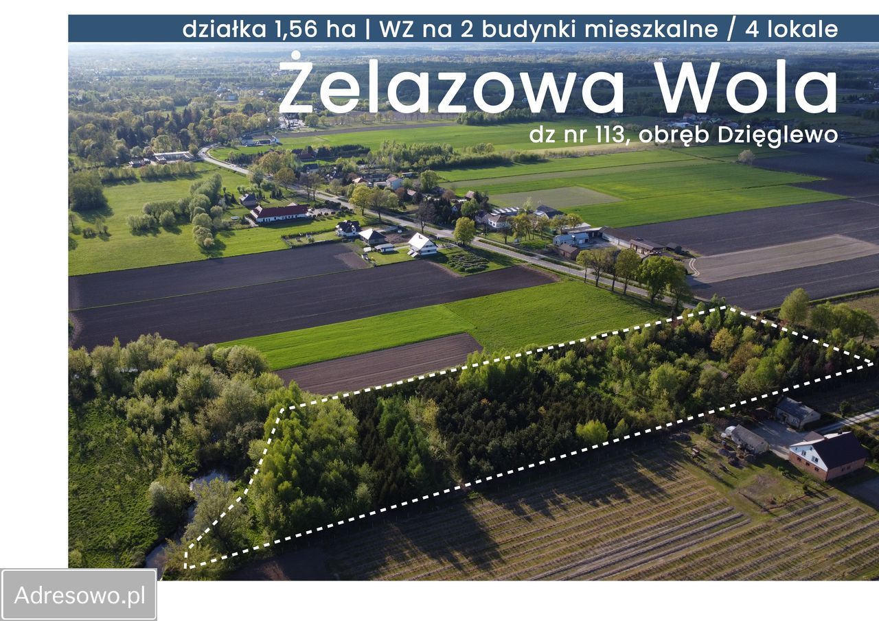 Działka budowlana Dzięglewo. Zdjęcie 1