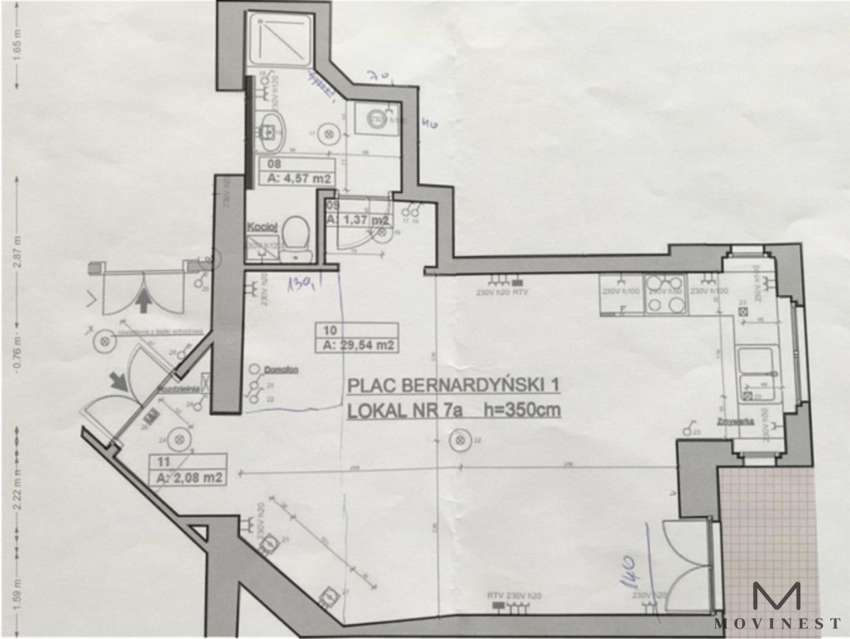 Mieszkanie 1-pokojowe Poznań Stare Miasto, pl. Bernardyński. Zdjęcie 14