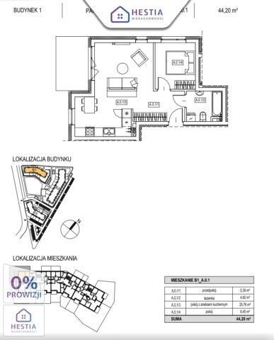 Mieszkanie 2-pokojowe Szczecin Warszewo, ul. Włodzimierza Ostoi-Zagórskiego. Zdjęcie 1