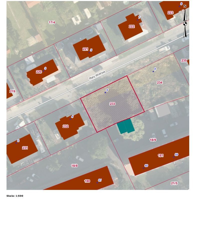 Działka budowlana Szczecin Dąbie, ul. Róży Wiatrów