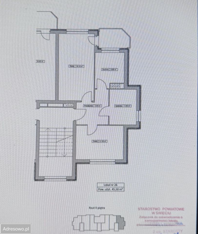 Mieszkanie 2-pokojowe Świecie, ul. Polna. Zdjęcie 14