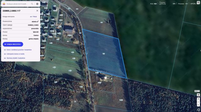 Działka inwestycyjna Cewice. Zdjęcie 1