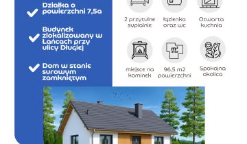 dom wolnostojący, 3 pokoje Łańce, ul. Długa