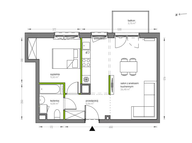 Mieszkanie 2-pokojowe Kraków Płaszów, ul. Myśliwska. Zdjęcie 25