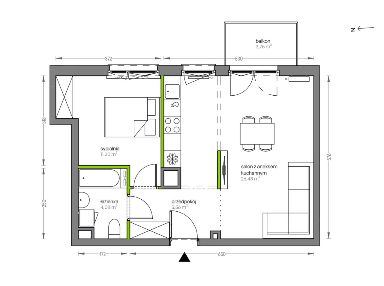Mieszkanie 2-pokojowe Kraków Płaszów, ul. Myśliwska. Zdjęcie 25