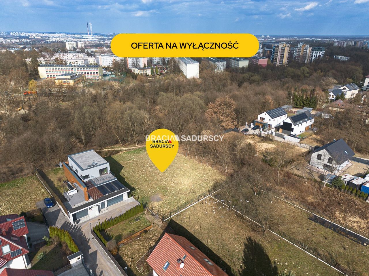 Działka budowlana Kraków Podgórze Duchackie, ul. Sporna. Zdjęcie 1