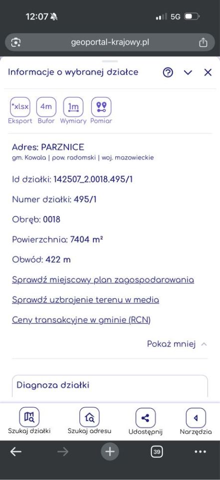 Działka inwestycyjna Parznice, ul. Ogrodowa. Zdjęcie 2