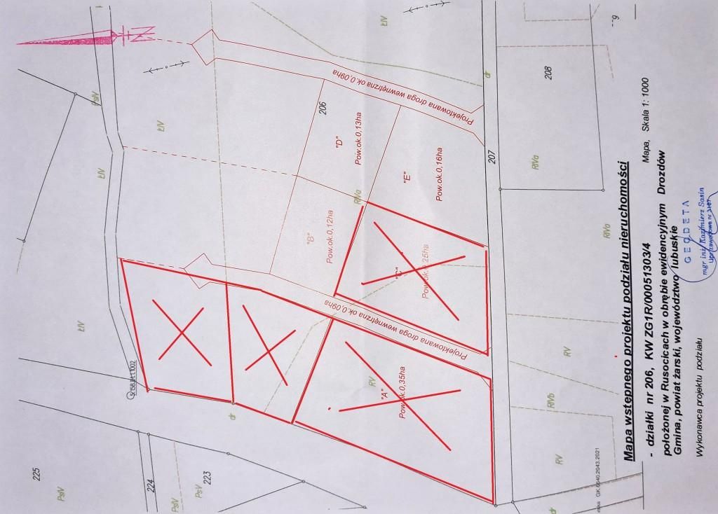 Działka rolno-budowlana Rusocice. Zdjęcie 3