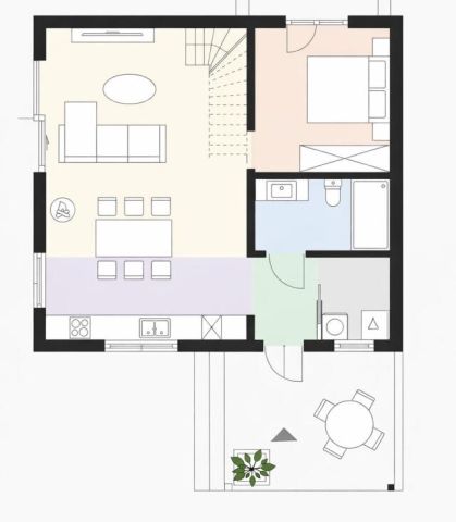 dom wolnostojący, 3 pokoje Jaźwiny. Zdjęcie 15