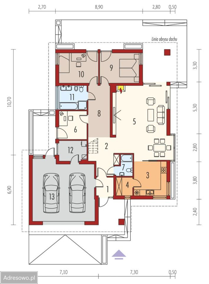 dom wolnostojący, 3 pokoje Ciechocinek, ul. gen. Józefa Bema. Zdjęcie 6
