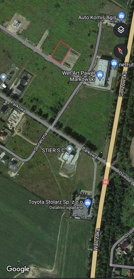 Działka budowlana Gorzów Wielkopolski, ul. Franciszka Walczaka