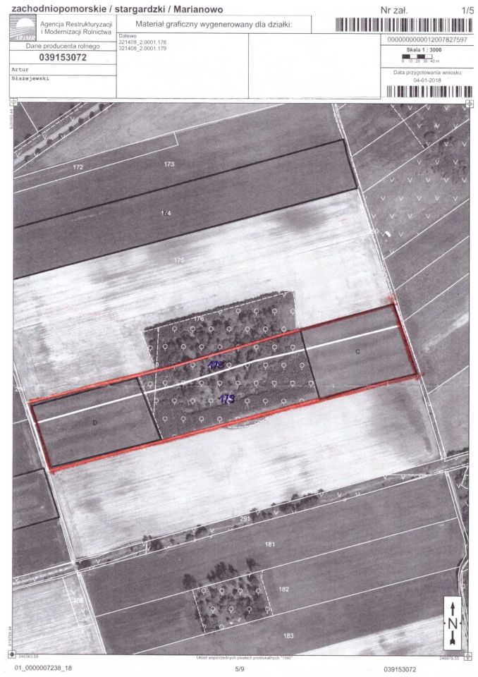 Działka rolna Dalewo