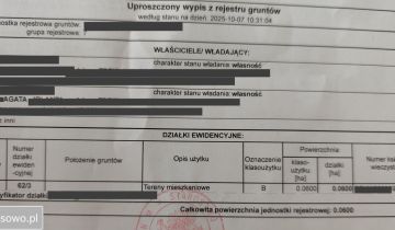 Działka budowlana Siestrzechowice