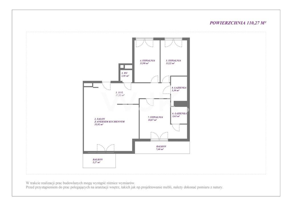 Mieszkanie 4-pokojowe Warszawa Mokotów, ul. Jana Pawła Woronicza. Zdjęcie 9