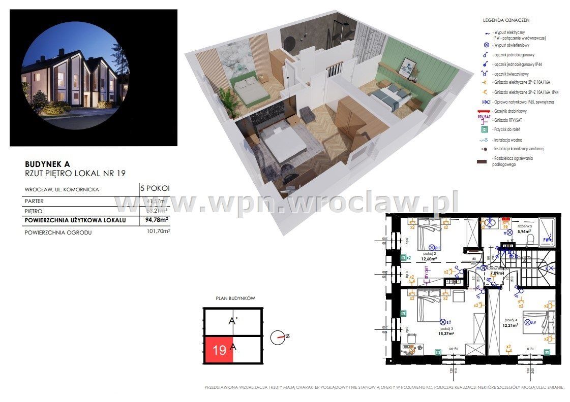 bliźniak, 5 pokoi Wrocław Fabryczna. Zdjęcie 5