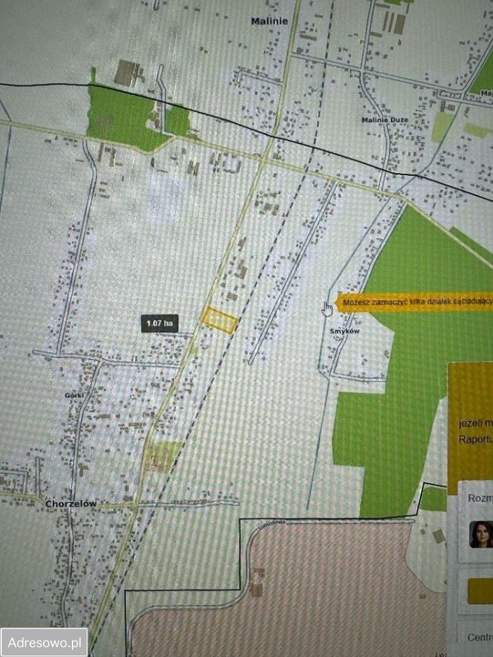 Działka inwestycyjna Chorzelów. Zdjęcie 2