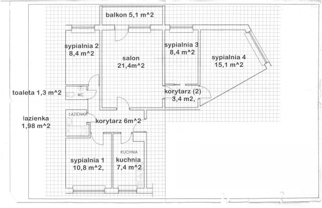 Mieszkanie 5-pokojowe Poznań Stare Miasto, os. Władysława Łokietka. Zdjęcie 28