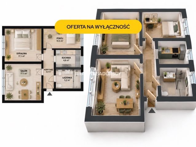 Mieszkanie 3-pokojowe Kraków Krowodrza, ul. Śląska. Zdjęcie 1