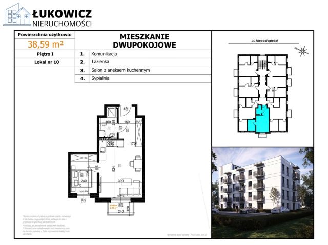 Mieszkanie 2-pokojowe Czechowice-Dziedzice. Zdjęcie 9