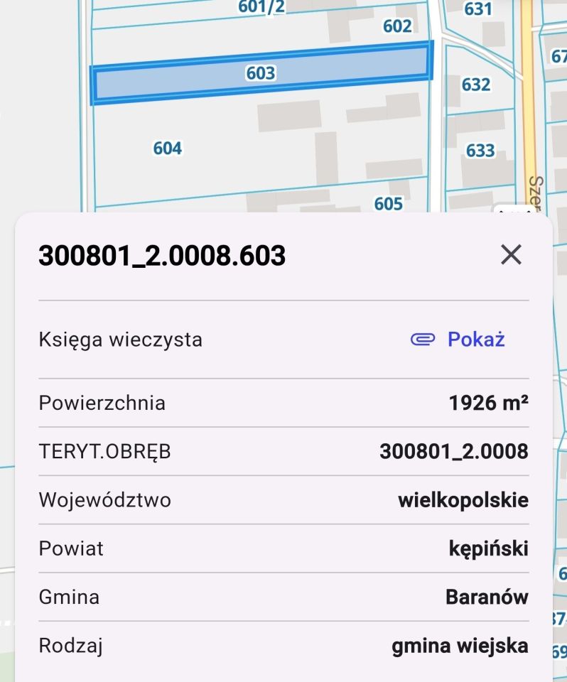 Działka rolno-budowlana Słupia pod Kępnem. Zdjęcie 1