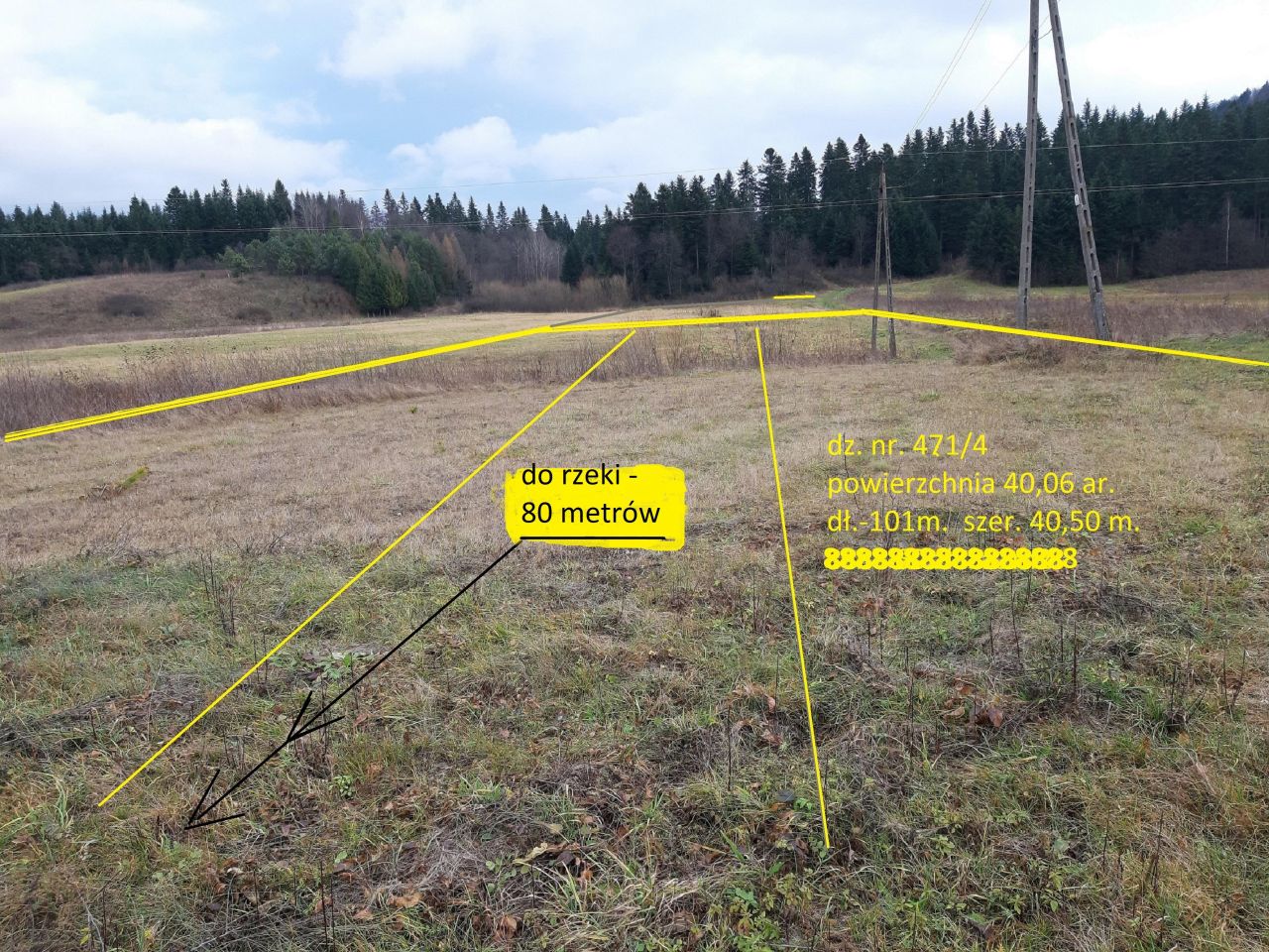 Działka budowlana Zahoczewie Podskała. Zdjęcie 14