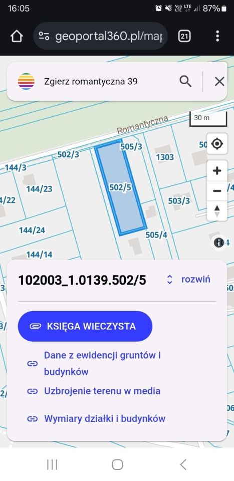 Działka budowlana Zgierz Proboszczewice, ul. Romantyczna. Zdjęcie 7