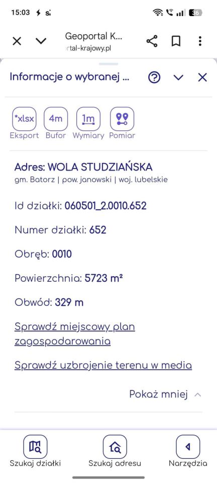 Działka rolno-budowlana Wola Studzieńska. Zdjęcie 2