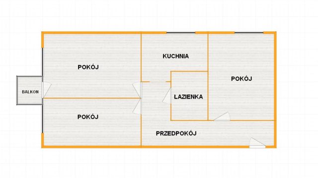 Mieszkanie 3-pokojowe Elbląg, ul. Władysława IV. Zdjęcie 2