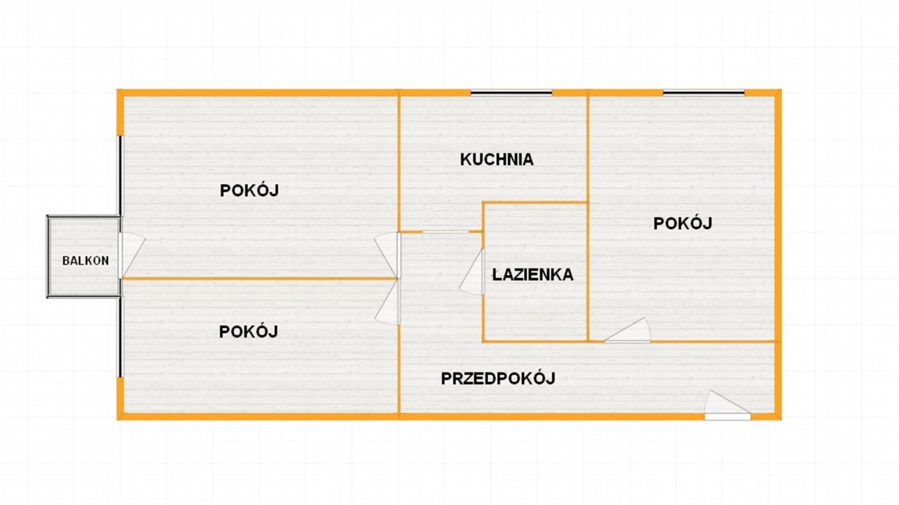 Mieszkanie 3-pokojowe Elbląg, ul. Władysława IV. Zdjęcie 2