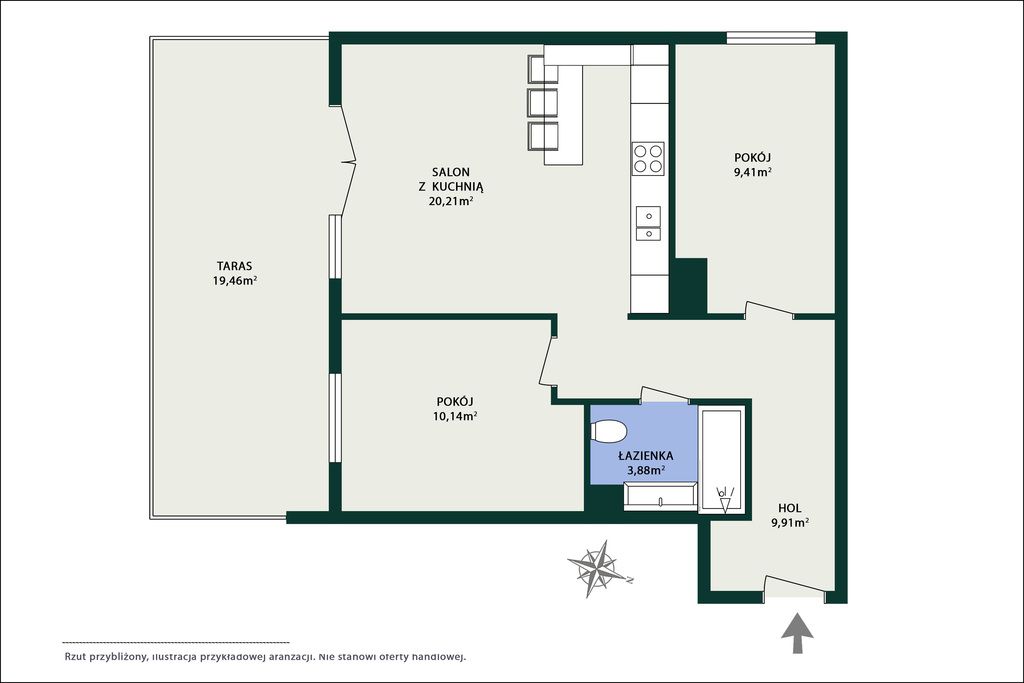 Mieszkanie 3-pokojowe Warszawa Białołęka, ul. Geodezyjna. Zdjęcie 37