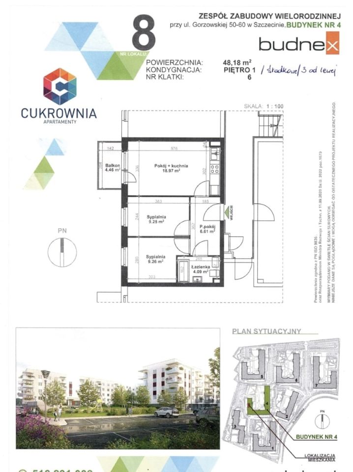 Mieszkanie 2-pokojowe Szczecin Gumieńce, ul. Gorzowska. Zdjęcie 17