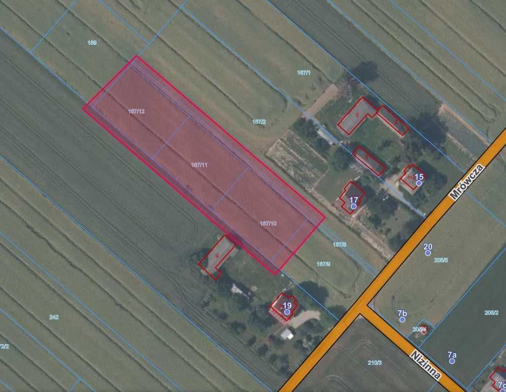 Działka budowlana Lublin Zemborzyce, ul. Mrówcza