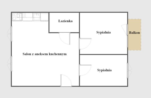Mieszkanie 2-pokojowe Lesko, ul. Piotra Kmity. Zdjęcie 16