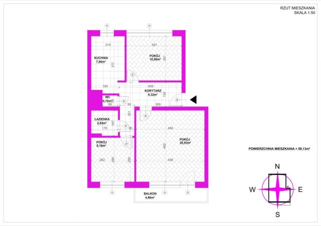 Mieszkanie 3-pokojowe Kraków Prądnik Czerwony, ul. Powstańców. Zdjęcie 20