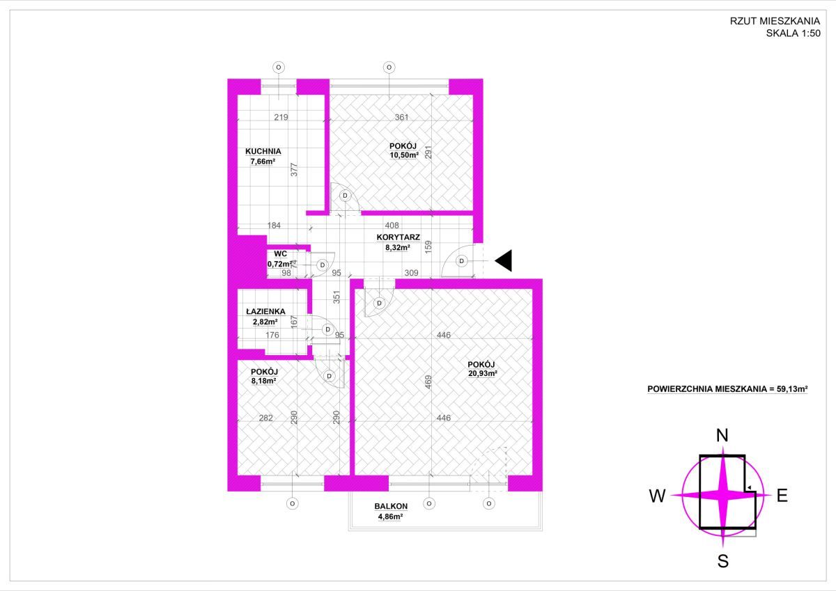 Mieszkanie 3-pokojowe Kraków Prądnik Czerwony, ul. Powstańców. Zdjęcie 20