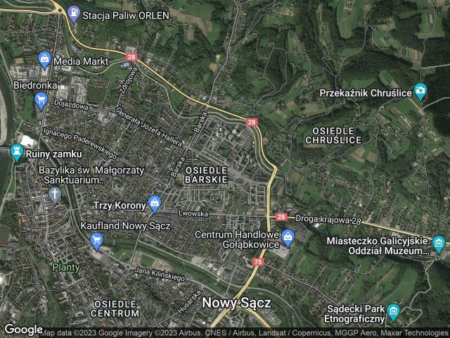 Działka inwestycyjna Nowy Sącz, al. Aleje mjr. Henryka Sucharskiego. Zdjęcie 1