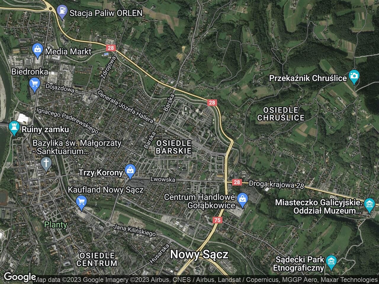 Działka inwestycyjna Nowy Sącz, al. Aleje mjr. Henryka Sucharskiego