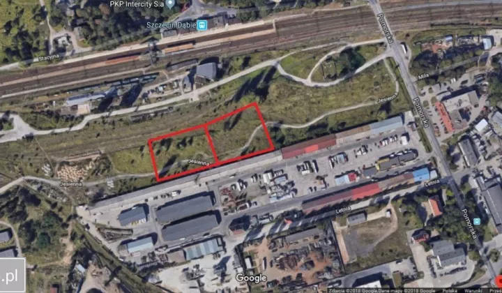 Działka inwestycyjna Szczecin Prawobrzeże, ul. Pomorska