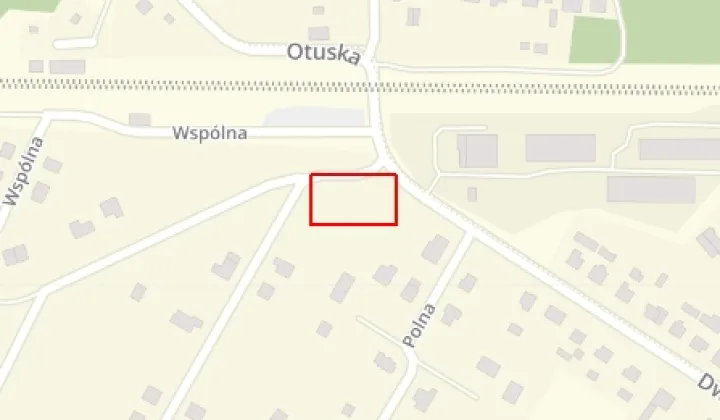 Działka budowlana Skrzynki, ul. Dworcowa