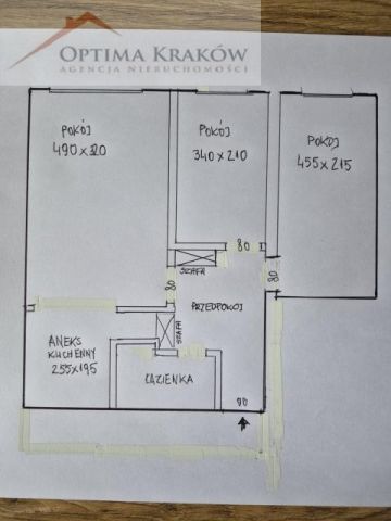 Mieszkanie 3-pokojowe Kraków Grzegórzki, ul. Bajeczna. Zdjęcie 13