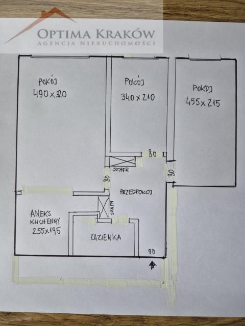 Mieszkanie 3-pokojowe Kraków Grzegórzki, ul. Bajeczna. Zdjęcie 13