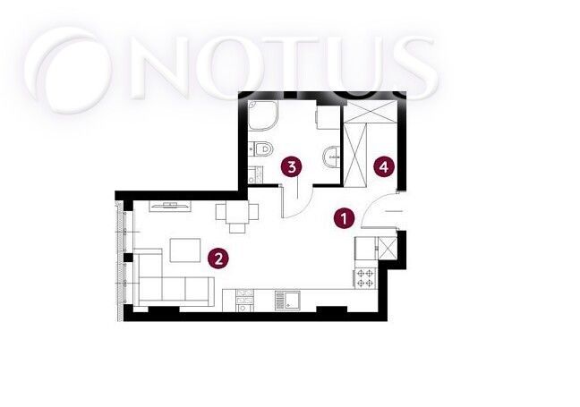 Mieszkanie 1-pokojowe Bielsko-Biała, ul. Mostowa. Zdjęcie 1