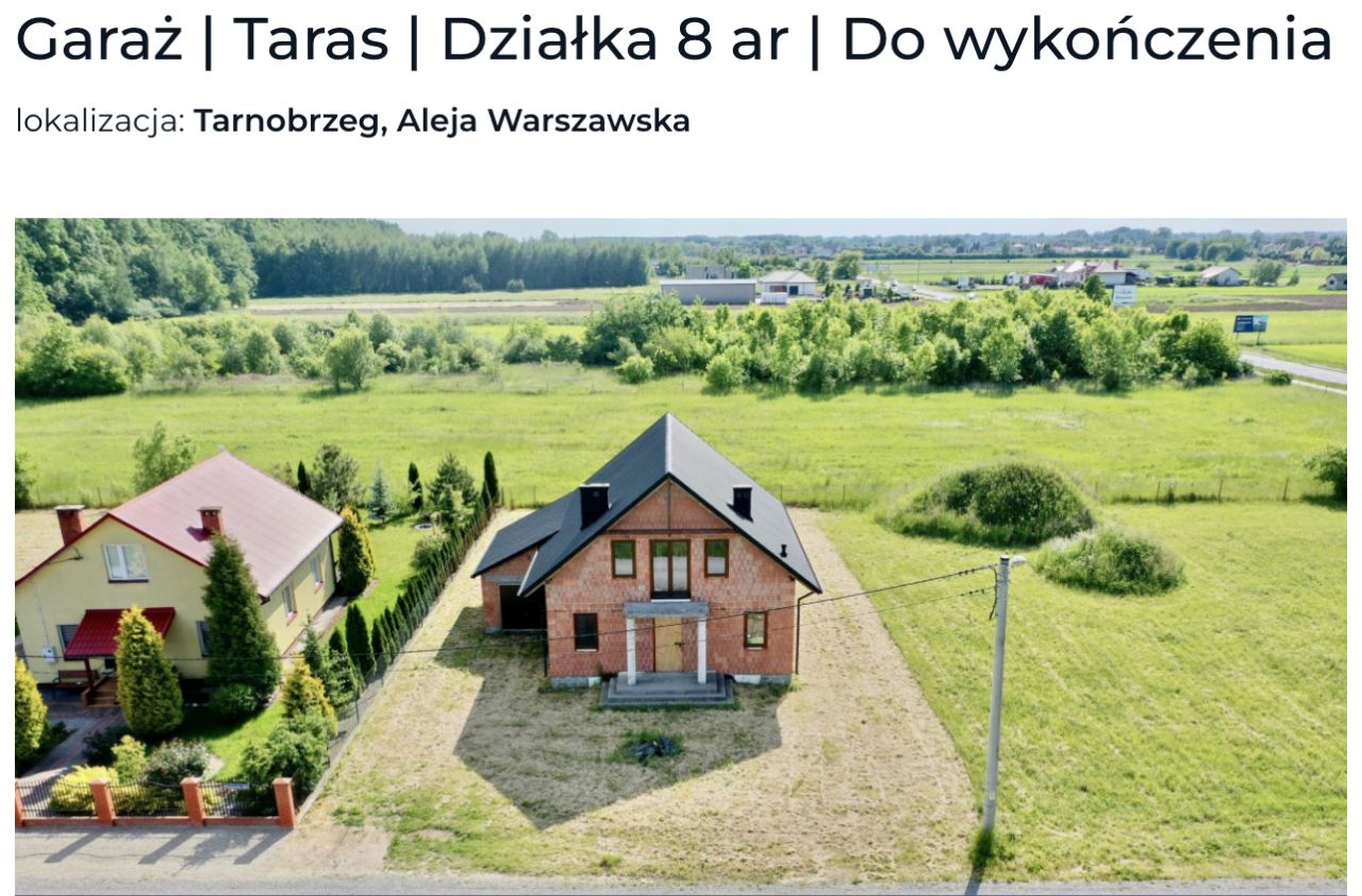 dom wolnostojący, 6 pokoi Tarnobrzeg Wielowieś, al. Warszawska