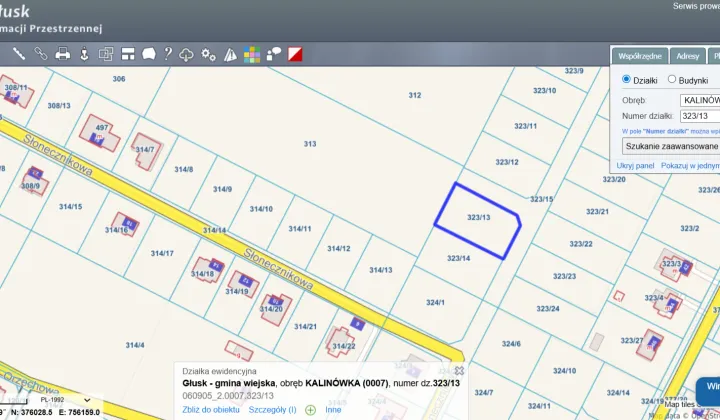 Działka budowlana Kalinówka, ul. Słonecznikowa