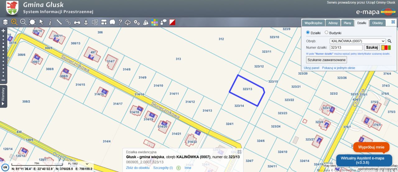 Działka budowlana Kalinówka, ul. Słonecznikowa