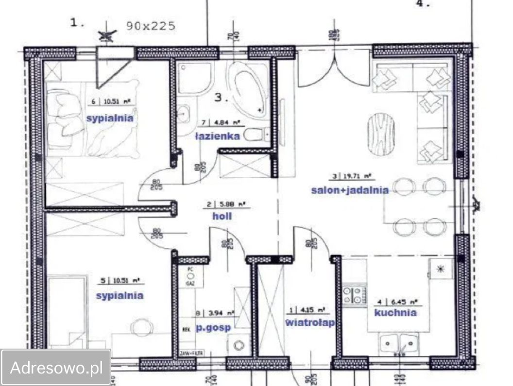 dom wolnostojący, 3 pokoje Przyjaźń. Zdjęcie 20